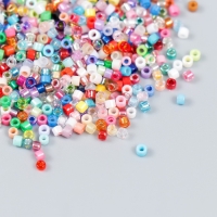 Бисер стекло 12/0 "Перламутр. Разноцветное ассорти" 10 гр Бисер стекло 12/0 "Перламутр. Разноцветное ассорти" 10 гр