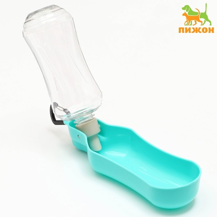 Поилка прогулочная фигурная, 500 мл, с мягким носиком, бирюзовая Поилка прогулочная фигурная, 500 мл, с мягким носиком, бирюзовая