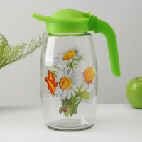 Набор питьевой &laquo;Букеты&raquo;, 3 предмета: кувшин 1,7 л, стаканы 230 мл, 2 шт, рисунок МИКС