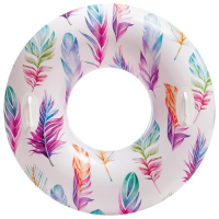 Круг для плавания «Узоры», с ручками, d=97 см, от 9 лет, цвет МИКС, 58263NP INTEX Круг для плавания «Узоры», с ручками, d=97 см, от 9 лет, цвет МИКС, 58263NP INTEX