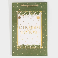 Пакет подарочный новогодний ламинированный «Яркие моменты», 23 х 35 х 20 см, Новый год Пакет подарочный новогодний ламинированный «Яркие моменты», 23 х 35 х 20 см, Новый год