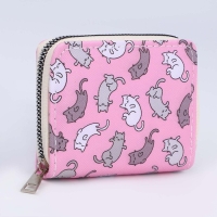 Кошелёк детский &laquo;Котята&raquo; 10х8.5х2 см, розовый