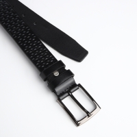 Ремень мужской &laquo;Великан&raquo;, ширина 4 см, винт, пряжка металл, цвет чёрный