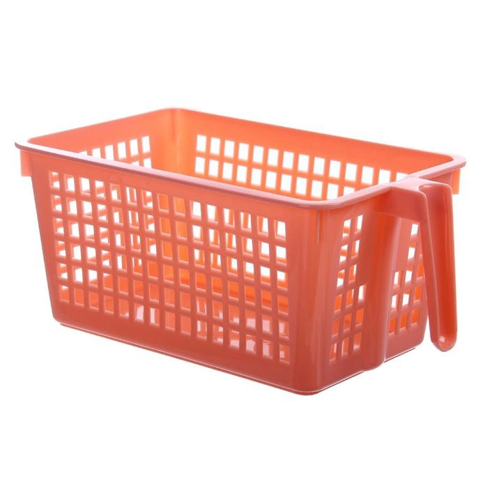 Корзина для хранения с ручкой, 28&times;16&times;12 см, МИКС