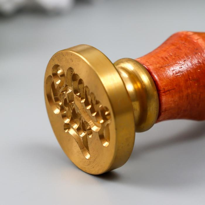 Печать для сургуча с деревянной ручкой Печать для сургуча с деревянной ручкой "Good times" 9х2,5х2,5 см