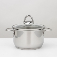 Набор посуды &laquo;Классика-прима&raquo;, 5 предметов: 4 кастрюли 1 л, 1,75 л, 3 л,5 л, сковорода 1 л, капсульное дно, индукция