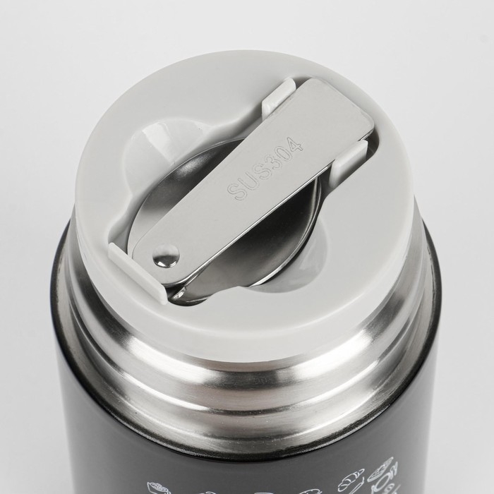 Термос для еды, для чая Термос для еды, для чая "Мастер К. Приятного аппетита", 550 мл, сохраняет тепло 12 ч, 17 х 11 см 692