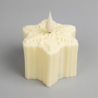 Светодиодная фигура «Снежинка» 7 × 8.5 × 8 см, пластик, батарейки AG13х3 (в комплекте), свечение тёплое белое Светодиодная фигура «Снежинка» 7 × 8.5 × 8 см, пластик, батарейки AG13х3 (в комплекте), свечение тёплое белое