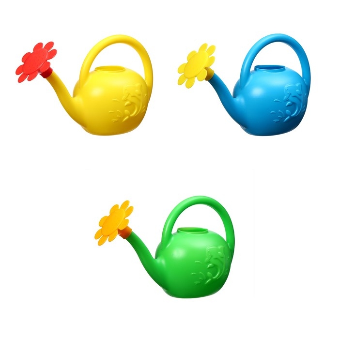 Лейка, 1.5 л, с рассеивателем, цвет МИКС, &laquo;Ромашка&raquo;