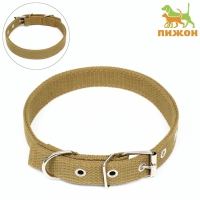 Ошейник брезентовый двухслойный, 58 х 2,5 см, песочный Ошейник брезентовый двухслойный, 58 х 2,5 см, песочный