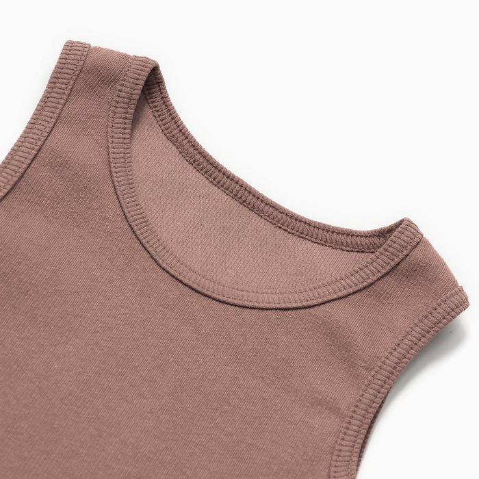 Топ для девочки MINAKU, цвет коричневый, рост 128 см