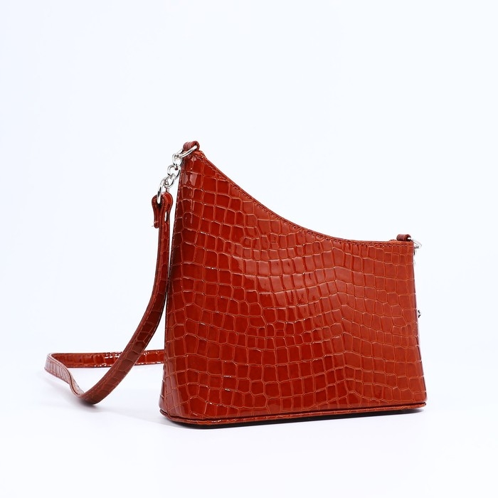 Сумка кросс-боди Сумка кросс-боди "Оливи" на молнии, наружный карман, цвет коричневый