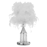 Настольная лампа с подсветкой "Гламур" E27 40Вт хром 26х26х37см RISALUX