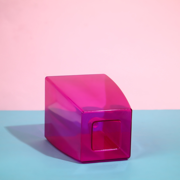 Горшок для орхидей, 2 л, 12,5 &times; 19,5 см, пластик, прозрачно-малиновый