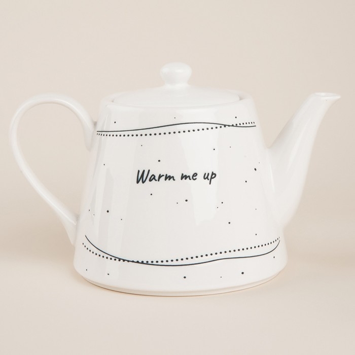 Чайник заварочный фарфоровый SL Home «Милый дом», 900 мл, 21×13,8×13,5 см, цвет белый Чайник заварочный фарфоровый SL Home «Милый дом», 900 мл, 21×13,8×13,5 см, цвет белый