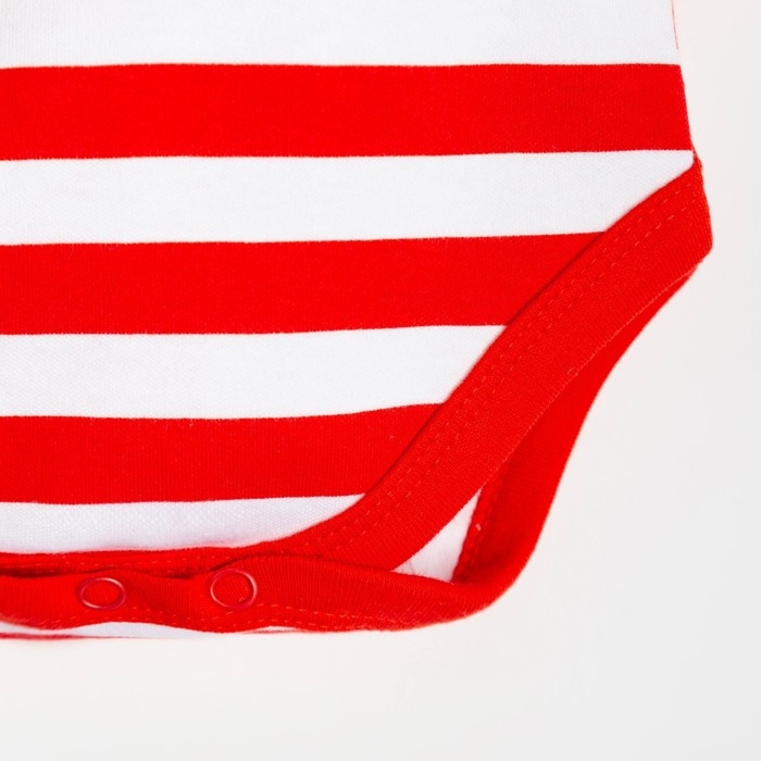 Боди-платье Крошка Я &laquo;Бантик&raquo;, рост 74-80 см, цвет красный/белый