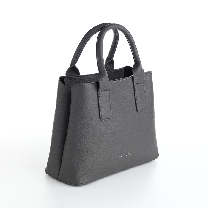 Сумка женская на молнии, TEXTURA, средний размер, цвет серый Сумка женская на молнии, TEXTURA, средний размер, цвет серый