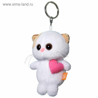 Мягкая игрушка-брелок «Кошечка Ли Ли брелок с розовым сердцем», 12 см Мягкая игрушка-брелок «Кошечка Ли Ли брелок с розовым сердцем», 12 см