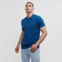 Футболка (поло) мужская MINAKU REGULAR FIT: цвет синий, р-р 42 Футболка (поло) мужская MINAKU REGULAR FIT: цвет синий, р-р 42