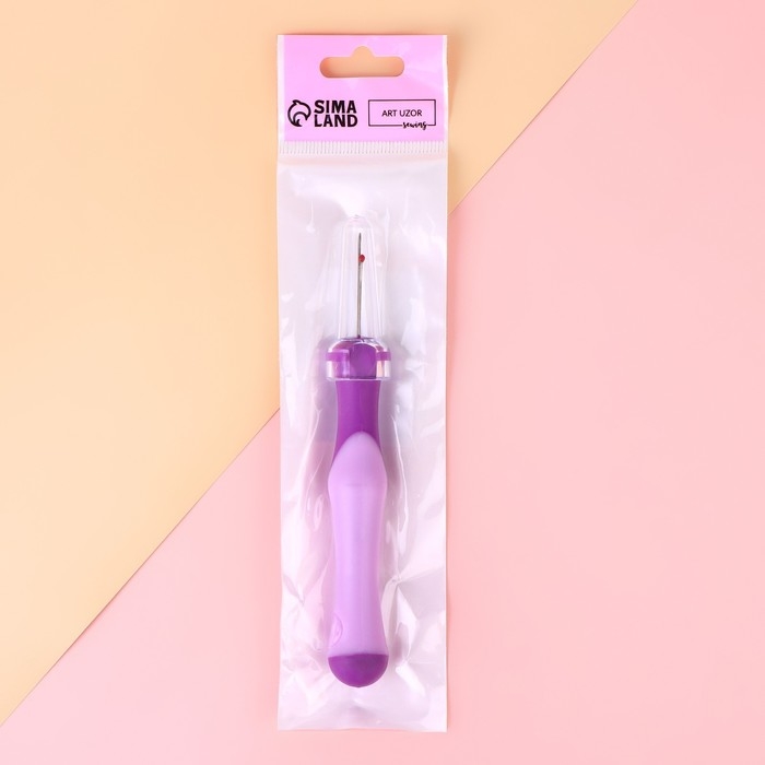 Вспарыватель с прорезиненной ручкой, 13 см, цвет фиолетовый