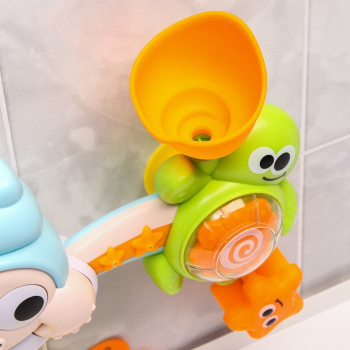 Набор игрушек для ванны «Черепашка - мельница», на присоске Набор игрушек для ванны «Черепашка - мельница», на присоске