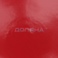 Набор тарелок керамических Доляна &laquo;Красный горох&raquo;, 18 предметов: 6 тарелок d=19 см, 6 тарелок d=27 см, 6 мисок d=19 см, цвет красный