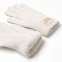 Перчатки женские MIST с шерстью кролика, р-р 22 см, цв. молочный Перчатки женские MIST с шерстью кролика, р-р 22 см, цв. молочный