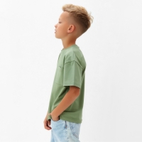 Футболка для мальчика MINAKU, цвет хаки, рост 110 см