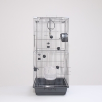 Клетка для птиц "Пижон" №104-Б, разборная, 2 секции, 58 х 40 х 88см, серая Клетка для птиц "Пижон" №104-Б, разборная, 2 секции, 58 х 40 х 88см, серая