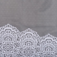 Тюль на кухню со шторной лентой, 285х160 см, цвет белый, 100% полиэстер Тюль на кухню со шторной лентой, 285х160 см, цвет белый, 100% полиэстер