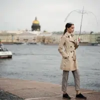 Прозрачный зонт-трость Clear Прозрачный зонт-трость Clear