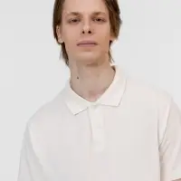 Рубашка поло унисекс Pulse, молочно-белая, размер S