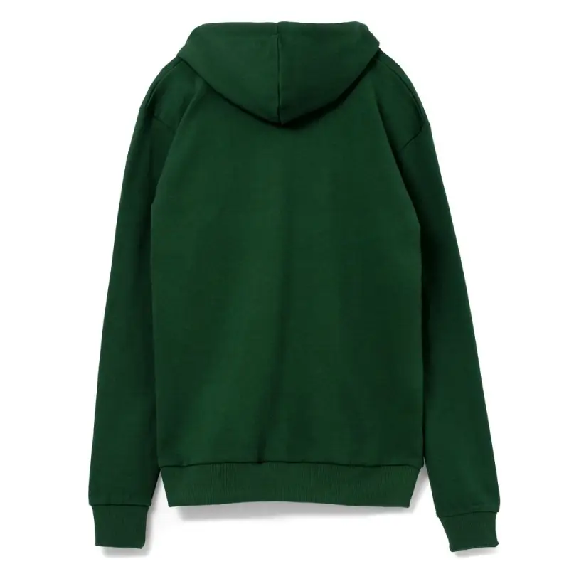 Толстовка на молнии с капюшоном Siverga Heavy 2.0, темно-зеленая, размер XS