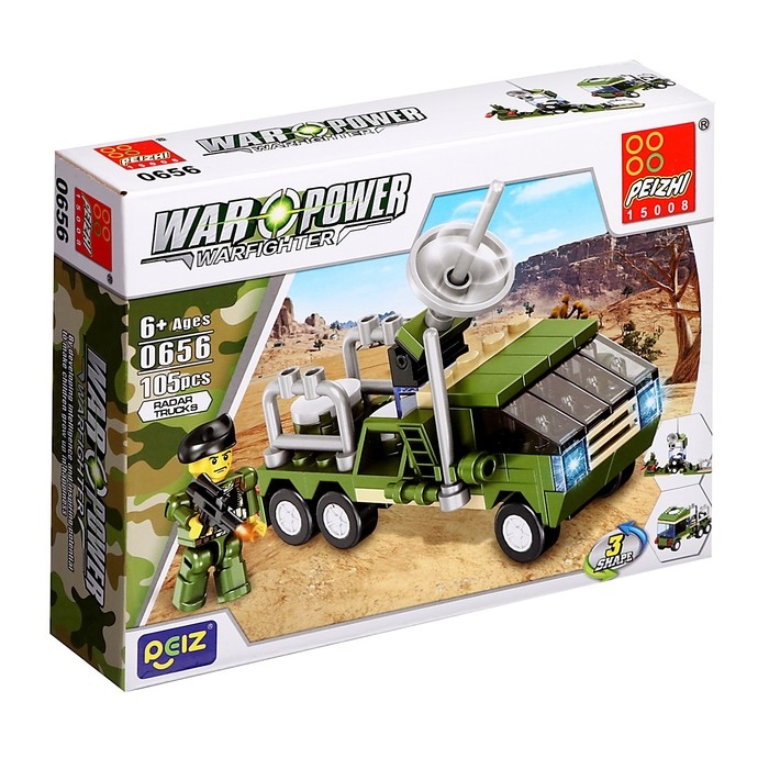 Конструктор 8 в 1 Военные &laquo;Боевая часть&raquo;, 8 видов МИКС