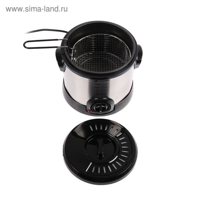 Фритюрница Kitfort КТ-2011, 1200 Вт, 1.4 л, серебристая Фритюрница Kitfort КТ-2011, 1200 Вт, 1.4 л, серебристая