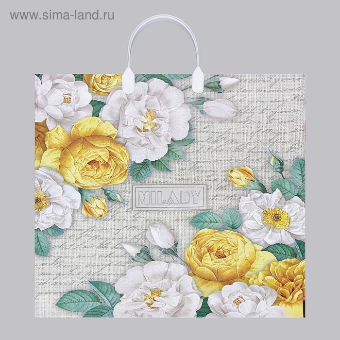 Пакет Пакет "Миледи", полиэтиленовый с пластиковой ручкой, 100 мкм 40 х 44 см