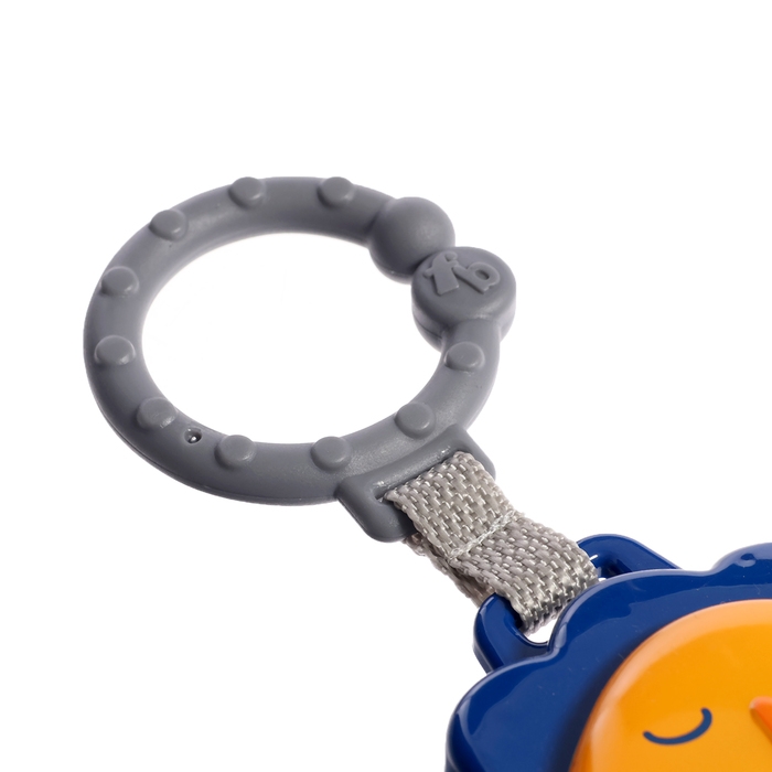 Музыкальная подвеска &laquo;Весёлые зверята: Лев&raquo;, ручка для крепления, звук