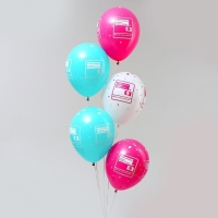 Воздушный шар латексный 12" &laquo;С Днём Рождения. СМС&raquo;, пастель, 50 шт., МИКС