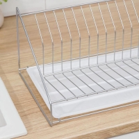 Сушилка для посуды с поддоном, 38×17,5×23,5 см, хром Сушилка для посуды с поддоном, 38×17,5×23,5 см, хром