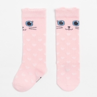 Гольфы Крошка Я &laquo;Котик&raquo; 8-10 см, цвет розовый