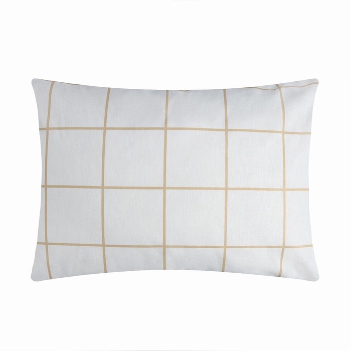 Наволочка Этель &laquo;Клетка&raquo;, 50х70 см, 100% хлопок, бязь, 125 г/м&sup2;