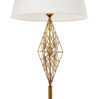 Торшер 19111/1 E27 40Вт бронза-золото 45х45х168 см