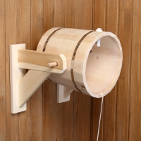 Обливное устройство из липы, 13л, пластиковая вставка, "Добропаровъ" Обливное устройство из липы, 13л, пластиковая вставка, "Добропаровъ"