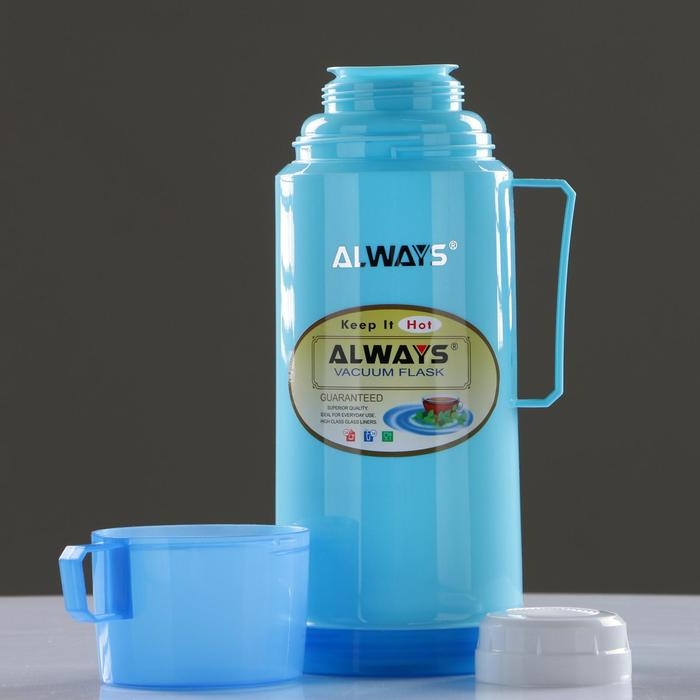 Термос 1 л, со стеклянной колбой, сохраняет тепло 8 ч, 13 х 28 см, микс Термос 1 л, со стеклянной колбой, сохраняет тепло 8 ч, 13 х 28 см, микс