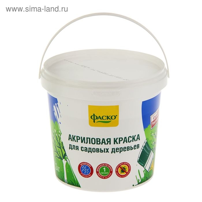 Краска для садовых деревьев Фаско, в ведре, 1,2 кг Краска для садовых деревьев Фаско, в ведре, 1,2 кг