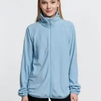 Куртка флисовая унисекс Fliska, голубая, размер XS/S