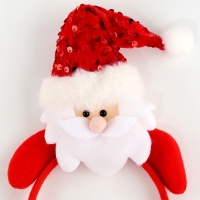 Карнавальный ободок новогодниий для волос детский «Дед Мороз», красный Карнавальный ободок новогодниий для волос детский «Дед Мороз», красный