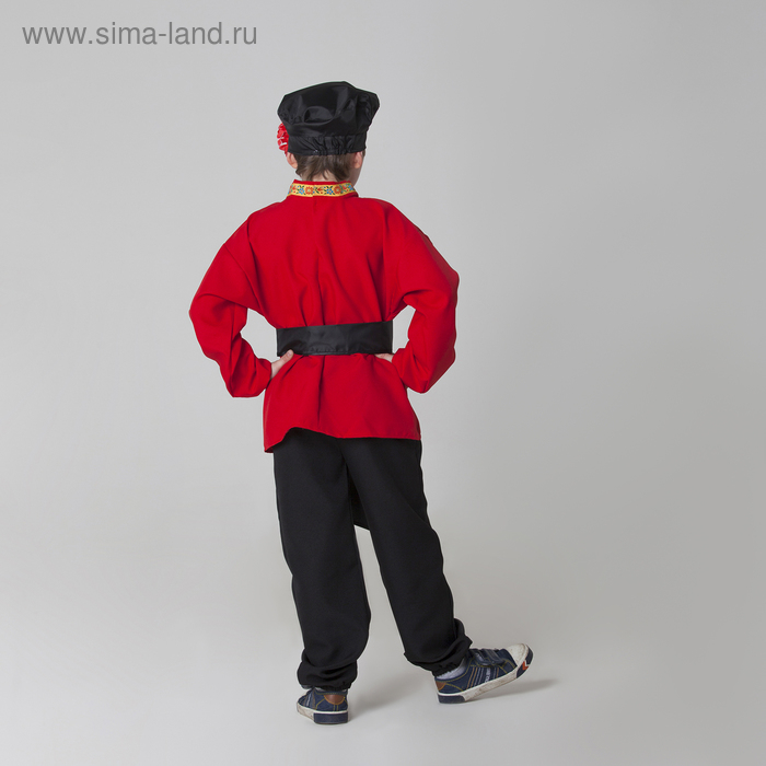 Карнавальный костюм для мальчика «Русский народный», рубашка, брюки, картуз, кушак, рост 116-122 см, 5-6 лет Карнавальный костюм для мальчика «Русский народный», рубашка, брюки, картуз, кушак, рост 116-122 см, 5-6 лет