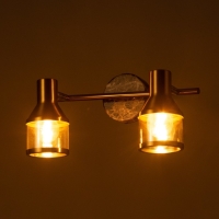 Спот "Никс" 2x40Вт E14 Бронза, черный мрамор 30х18х16см Спот "Никс" 2x40Вт E14 Бронза, черный мрамор 30х18х16см