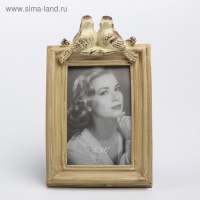 Фоторамка полистоун 10х15 см "Воробьи" беж 24х15 см Фоторамка полистоун 10х15 см "Воробьи" беж 24х15 см